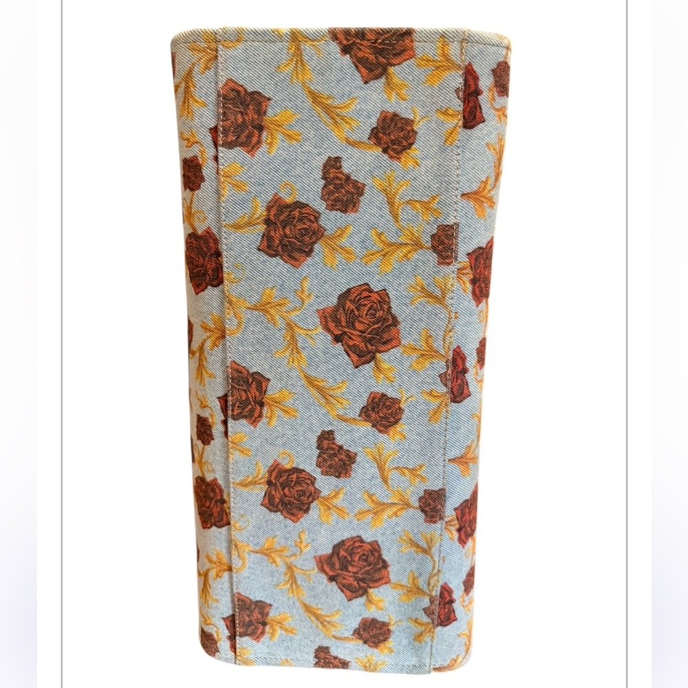 Versace Floral Canvas Tote Bag - Picture 6 of 10